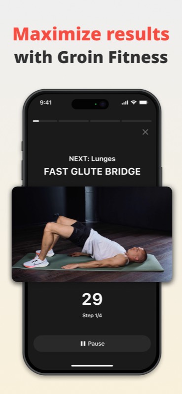 Groin fitness workout with video instructions